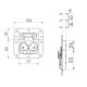 Afmetingen Adam Hall vlakliggende sluiting