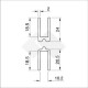 Schematische tekening messing & groefprofiel sluitranden