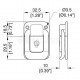 Maten van kleine koffersluiting LO-1621