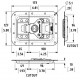 Schematische tekening MOL3 sluiting (inbouwdiepte afhankelijk van 10-13 mm model)