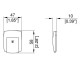 Afmetingen L0575k opbouwsluiting