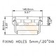 Afmetingen H1053 geveerd handvat