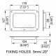 Maatdiagram D2101 onbewerkt inbouwpaneel